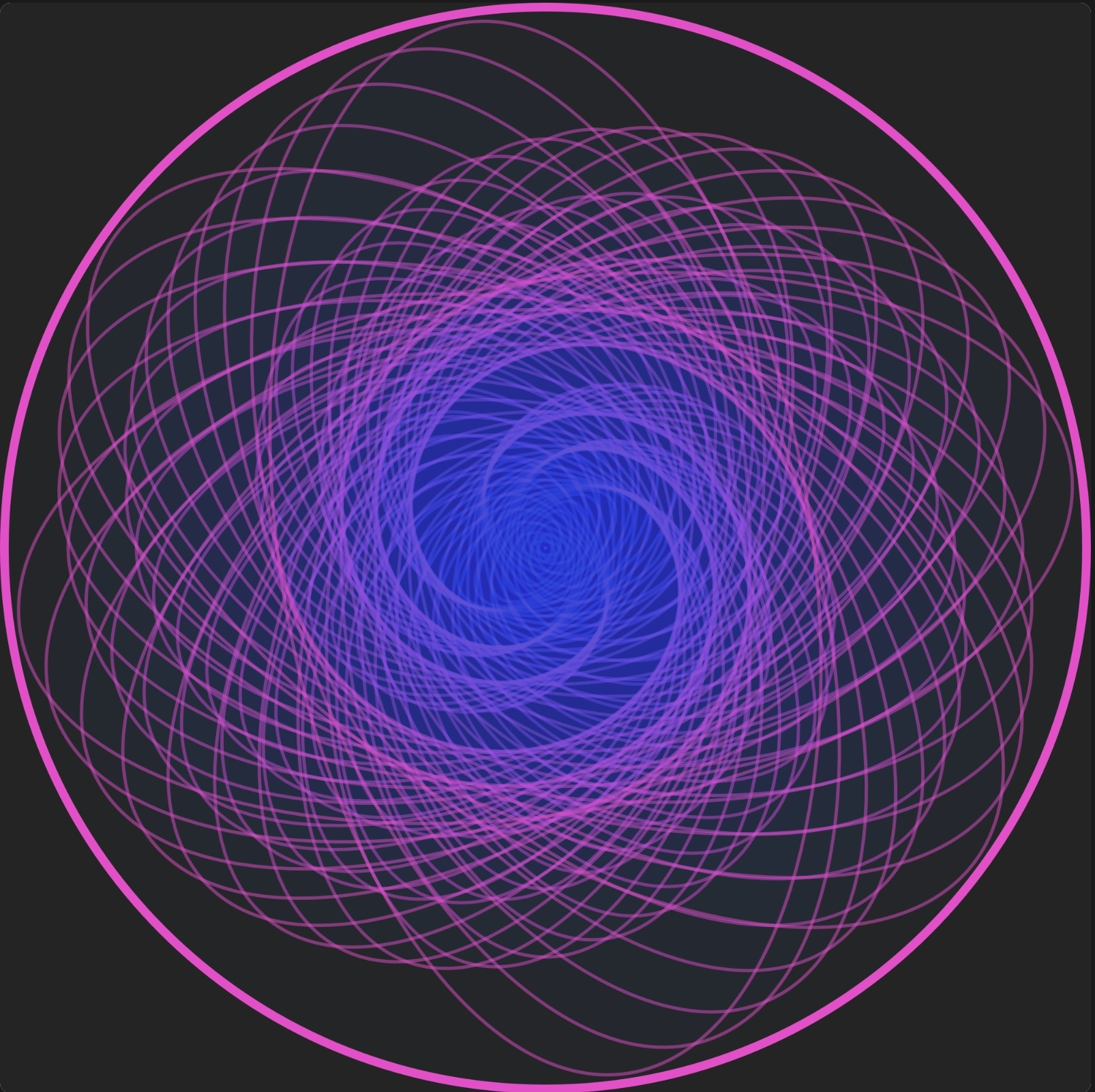 Radial Ellipse Bloom - p5 Sketch